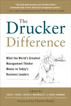 Cover of the book The Drucker Difference: What the World's Greatest Management Thinker Means to Today's Business Leaders by Brian Corby