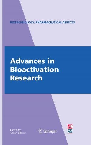 Cover of the book Advances in Bioactivation Research by Joseph N. Pelton