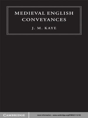 Cover of the book Medieval English Conveyances by 