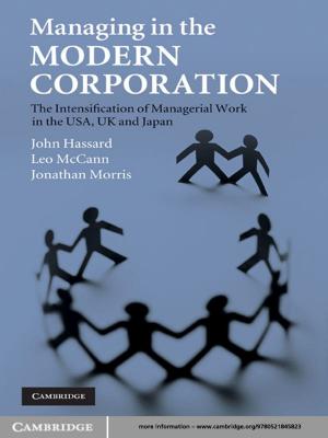 Book cover of Managing in the Modern Corporation
