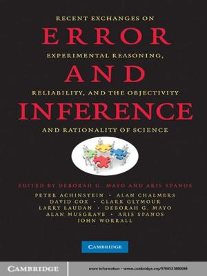 Cover of the book Error and Inference by Pedro J. Martinez-Fraga, C. Ryan Reetz