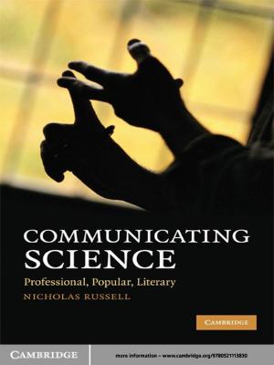 Cover of the book Communicating Science by Elisabeth Krimmer