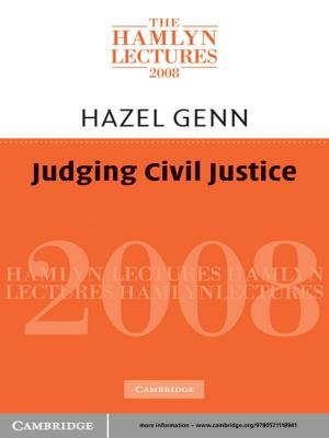 Cover of Judging Civil Justice