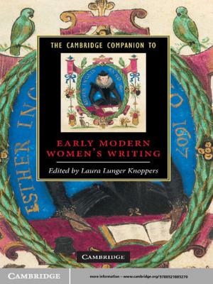 Cover of the book The Cambridge Companion to Early Modern Women's Writing by Marden Fitzpatrick Nichols