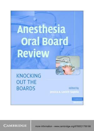 Cover of the book Anesthesia Oral Board Review by Upamanyu Madhow