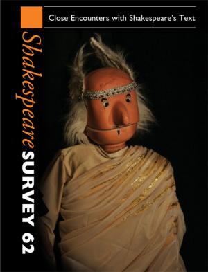 Cover of the book Shakespeare Survey: Volume 62, Close Encounters with Shakespeare's Text by 