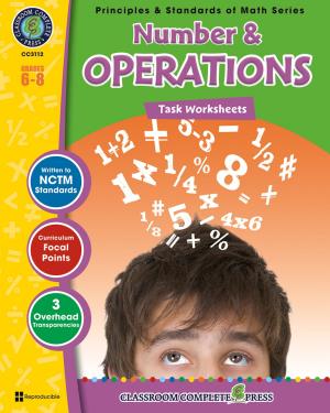 Cover of the book Number & Operations - Task Sheets Gr. 6-8 by Sarah Joubert, Paul  Laporte, Amanda  McFarland, Michael Oosten, Harriet Vrooman
