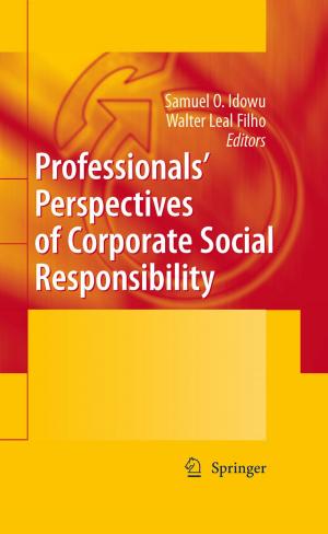Cover of the book Professionals´ Perspectives of Corporate Social Responsibility by Ingo Wieck, Martin Streichfuss, Thorsten Klaas-Wissing, Wolfgang Stölzle