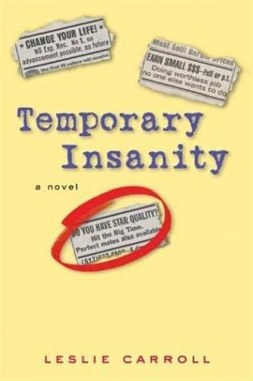 Cover of the book Temporary Insanity by Leslie Carroll, HarperCollins e-books