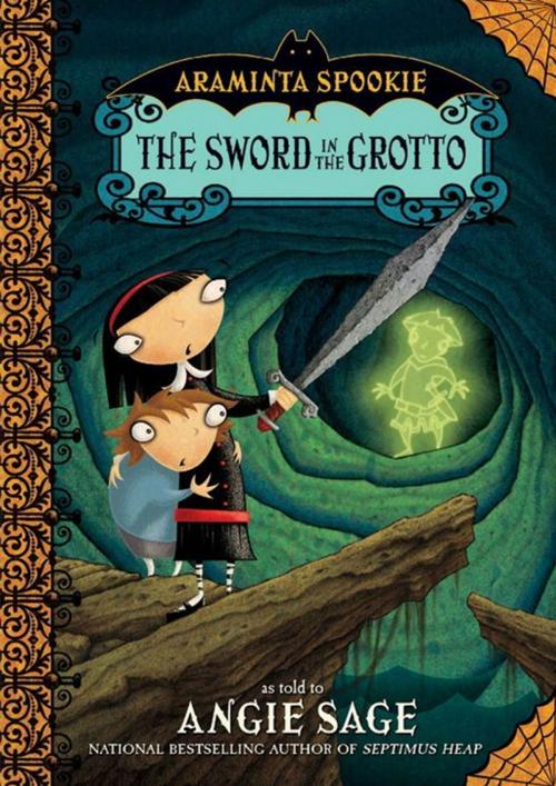Cover of the book Araminta Spookie 2: The Sword in the Grotto by Angie Sage, Katherine Tegen Books