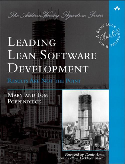 Cover of the book Leading Lean Software Development by Mary Poppendieck, Tom Poppendieck, Pearson Education