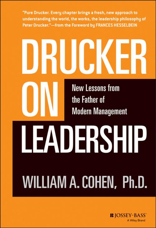 Cover of the book Drucker on Leadership by William A. Cohen, Wiley