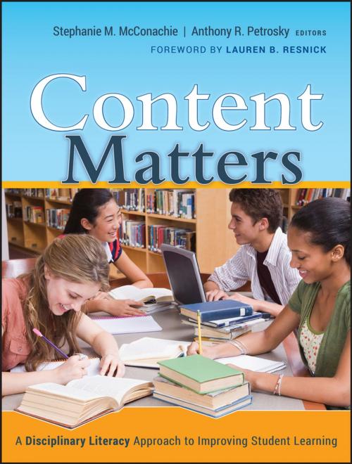 Cover of the book Content Matters by Stephanie M. McConachie, Anthony R. Petrosky, Wiley