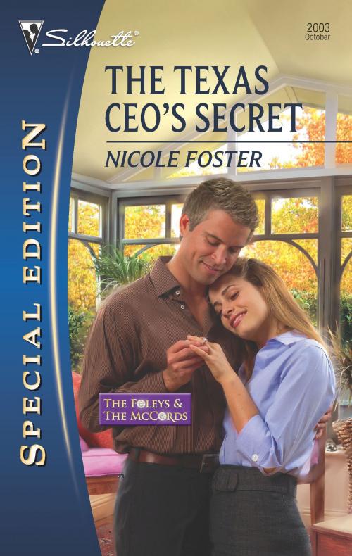 Cover of the book The Texas CEO's Secret by Nicole Foster, Silhouette