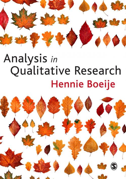 Cover of the book Analysis in Qualitative Research by Hennie R Boeije, SAGE Publications