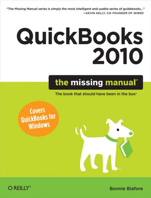 Cover of the book QuickBooks 2010: The Missing Manual by Bonnie Biafore, O'Reilly Media