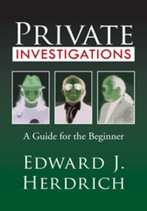Cover of the book Private Investigations by Edward J. Herdrich, Xlibris US