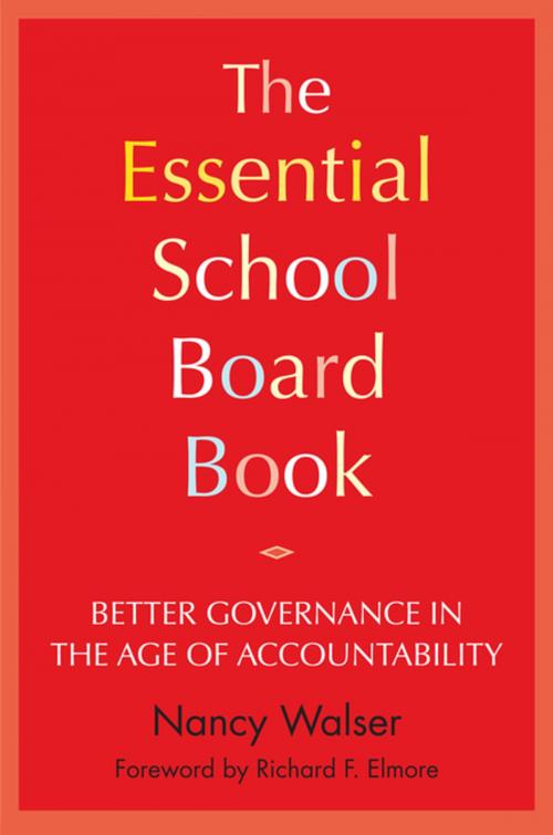 Cover of the book The Essential School Board Book by Nancy Walser, Harvard Education Press