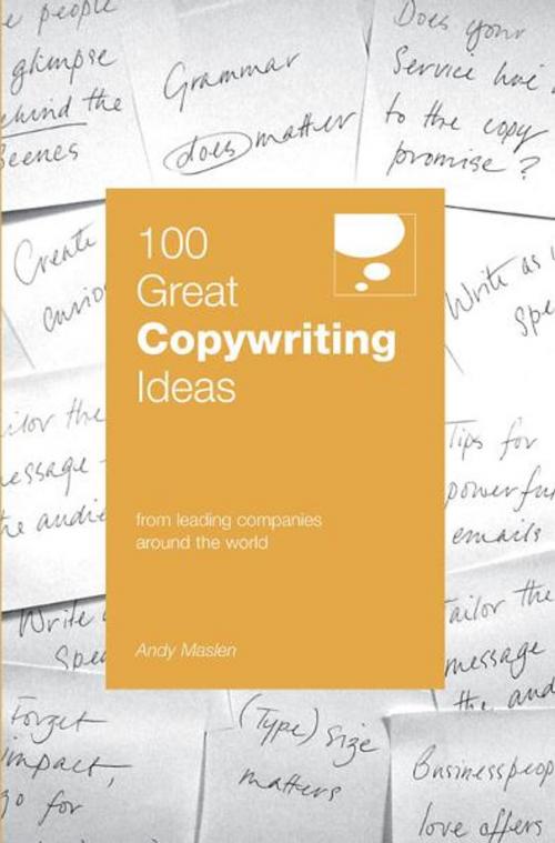 Cover of the book 100 Great Copywriting Ideas by Andy Maslen, Marshall Cavendish International