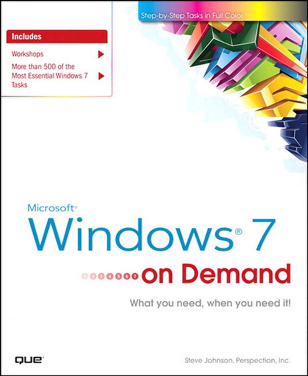 Big bigCover of Microsoft Windows 7 On Demand