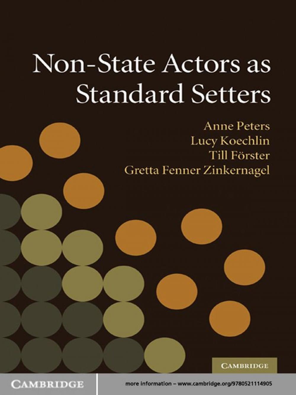 Big bigCover of Non-State Actors as Standard Setters