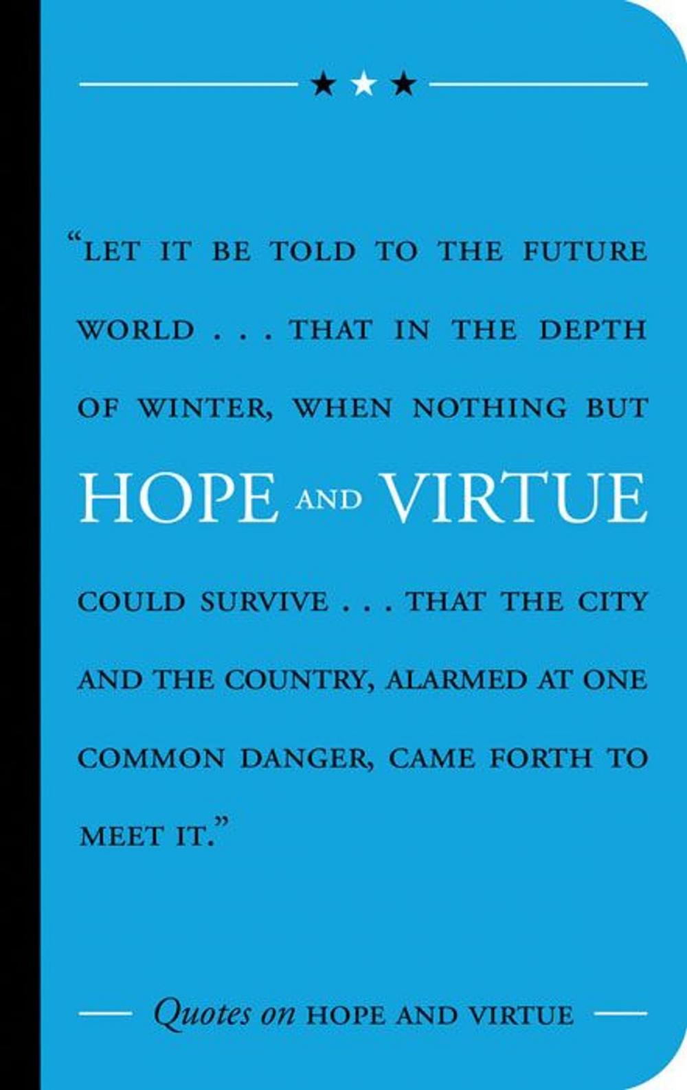 Big bigCover of Quotes on Hope and Virtue