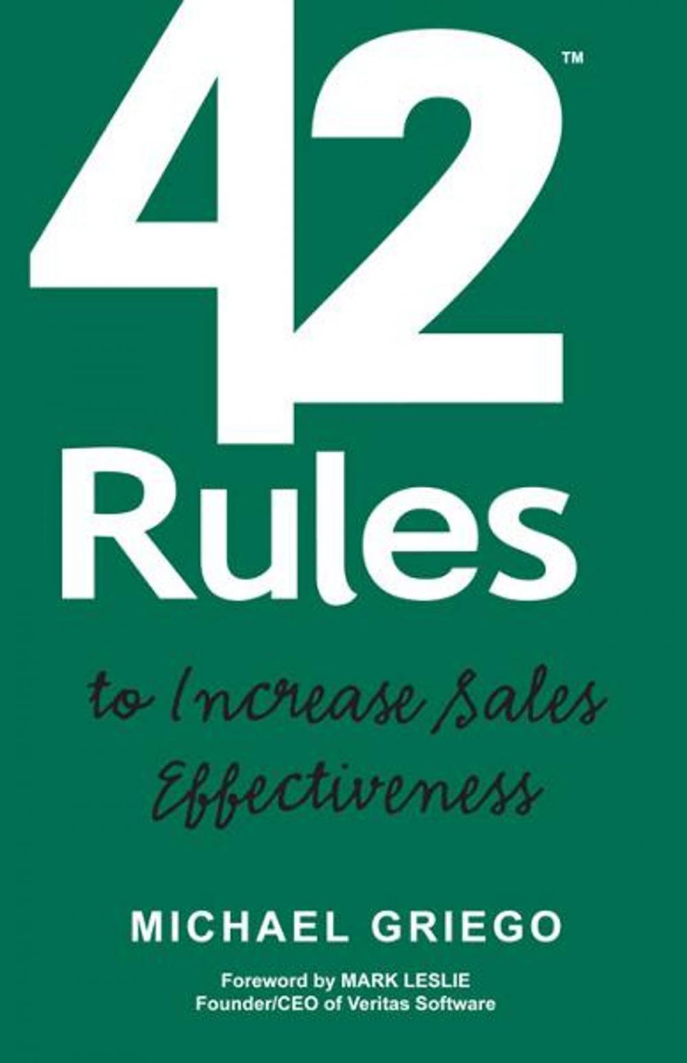 Big bigCover of 42 Rules to Increase Sales Effectiveness