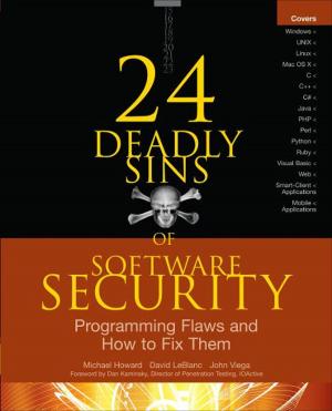 Cover of the book 24 Deadly Sins of Software Security: Programming Flaws and How to Fix Them by Nitin Vengurlekar, Prasad Bagal
