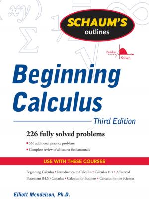 bigCover of the book Schaum's Outline of Beginning Calculus, Third Edition by 