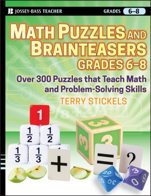 Cover of the book Math Puzzles and Brainteasers, Grades 6-8 by Joseph B. Treaster