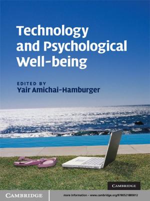 Cover of the book Technology and Psychological Well-being by Vanessa Smith