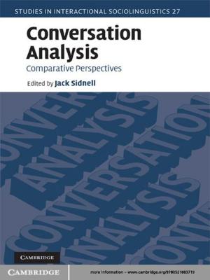 Cover of the book Conversation Analysis by Myra C. Glenn