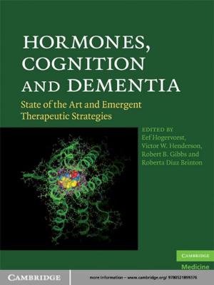 Cover of the book Hormones, Cognition and Dementia by Misty Adoniou
