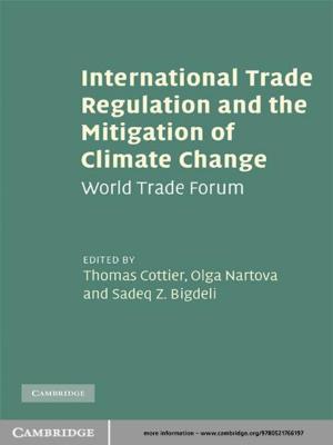 Cover of the book International Trade Regulation and the Mitigation of Climate Change by 