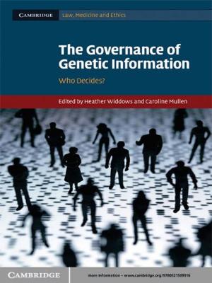 Cover of the book The Governance of Genetic Information by 