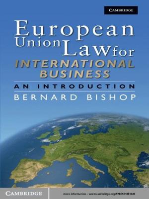 Cover of the book European Union Law for International Business by Don S. Lemons
