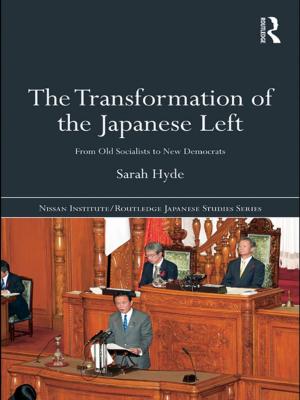 Book cover of The Transformation of the Japanese Left