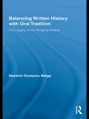 Cover of the book Balancing Written History with Oral Tradition by Patricia Cooper, Ken Dancyger