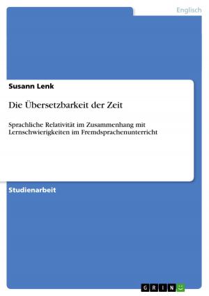Cover of the book Die Übersetzbarkeit der Zeit by Alina Polyak