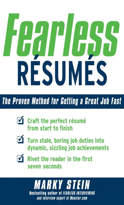 Cover of the book Fearless Resumes: The Proven Method for Getting a Great Job Fast by Marky Stein, McGraw-Hill Education