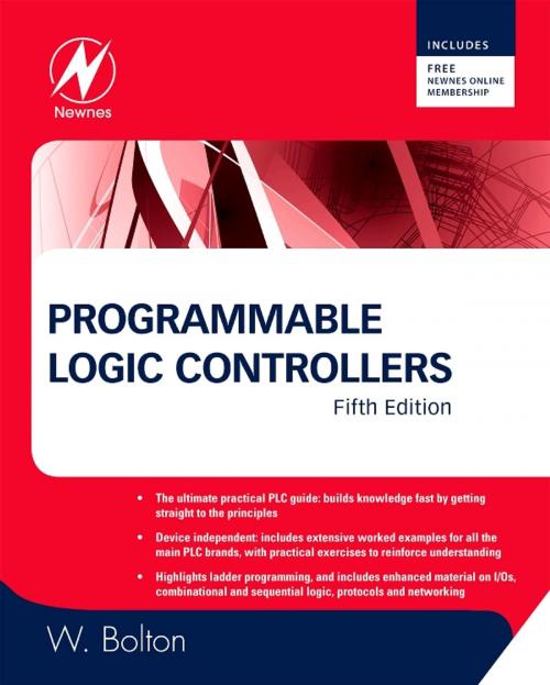 Cover of the book Programmable Logic Controllers by William Bolton, Elsevier Science