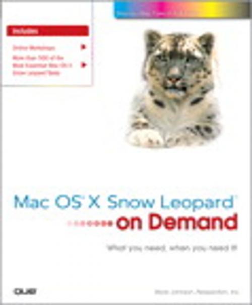Cover of the book Mac OS X Snow Leopard On Demand by Steve Johnson, Perspection Inc., Pearson Education