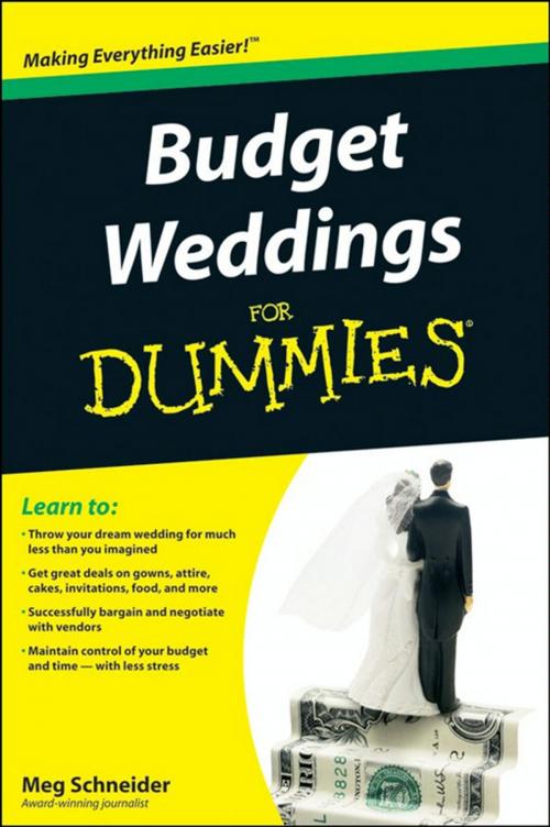 Cover of the book Budget Weddings For Dummies by Meg Schneider, Wiley
