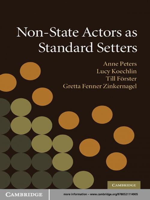 Cover of the book Non-State Actors as Standard Setters by , Cambridge University Press