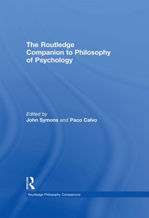 Cover of the book The Routledge Companion to Philosophy of Psychology by , Taylor and Francis
