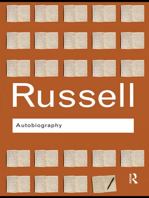Cover of the book Autobiography by Bertrand Russell, Taylor and Francis