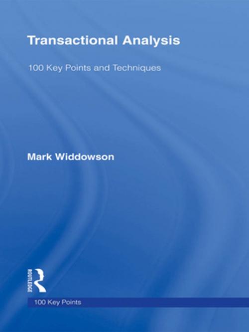 Cover of the book Transactional Analysis by Mark Widdowson, Taylor and Francis