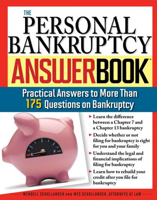 Cover of the book Personal Bankruptcy Answer Book: Practical Answers to More than 175 Questions on Bankruptcy by Wendell Schollander, Wes Schollander, Sourcebooks