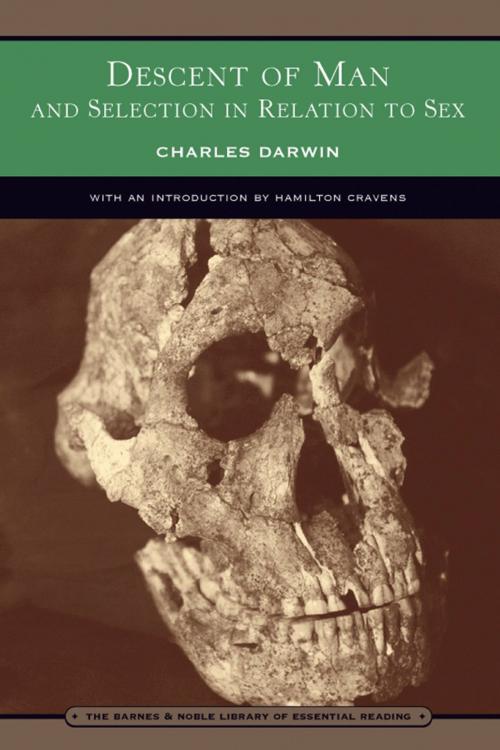 Cover of the book Descent of Man (Barnes & Noble Library of Essential Reading) by Charles Darwin, Barnes & Noble
