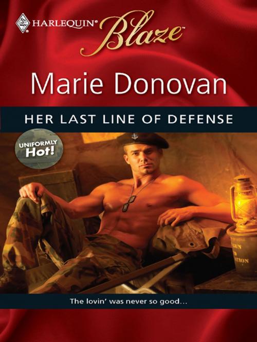 Cover of the book Her Last Line of Defense by Marie Donovan, Harlequin